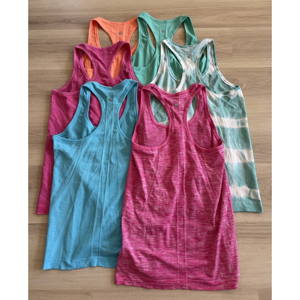 Lululemon Swiftly Tech Racerback Tank Womens Size 6 Athletic Stretch Lot Of 6